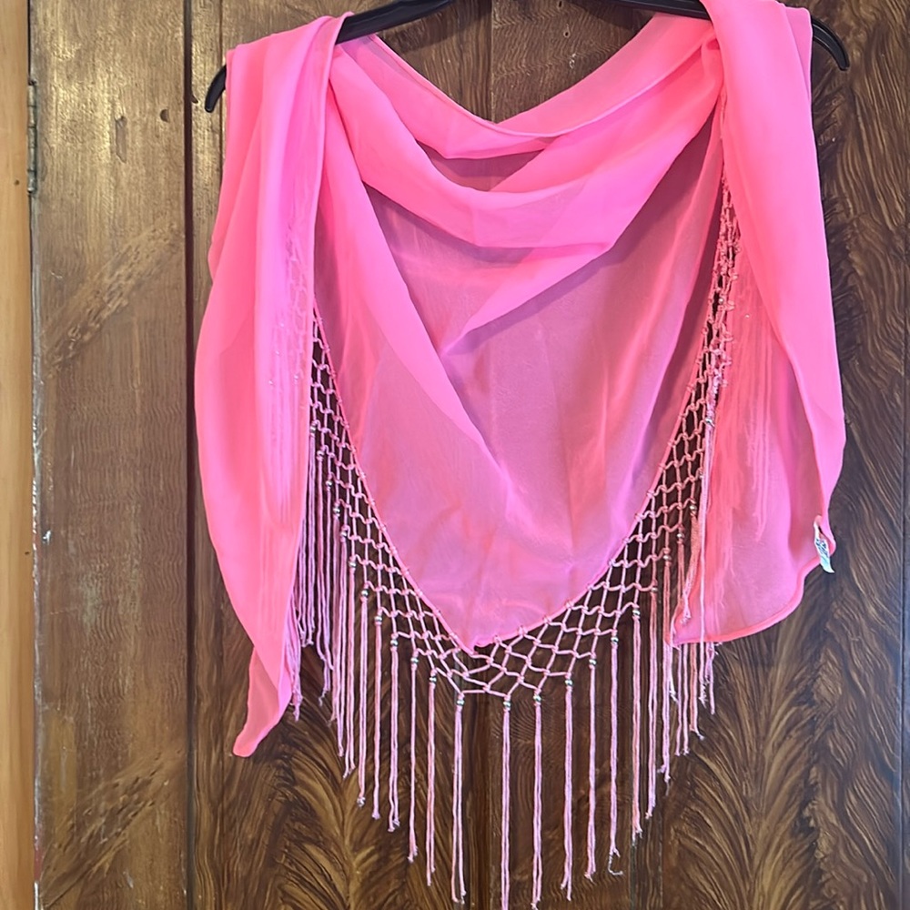 Pink scarf